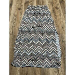 Level Eight Skirt, Womens Size Medium? Brown Black White, Herringbone, Side Slit